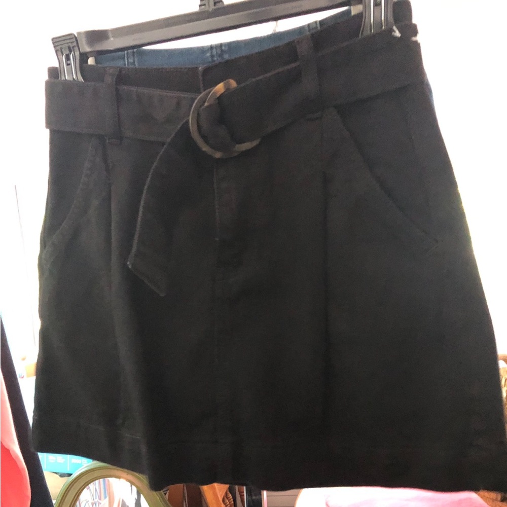 Free People We The Free Black Belted Skirt